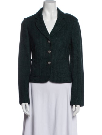 St. John Tweed Pattern Blazer