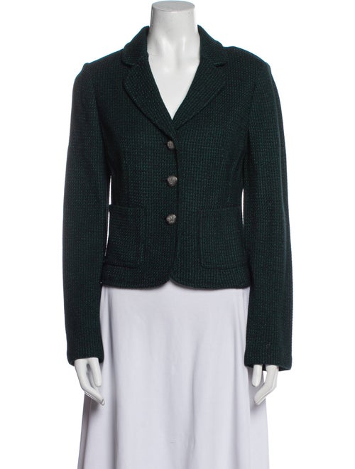 St. John Tweed Pattern Blazer