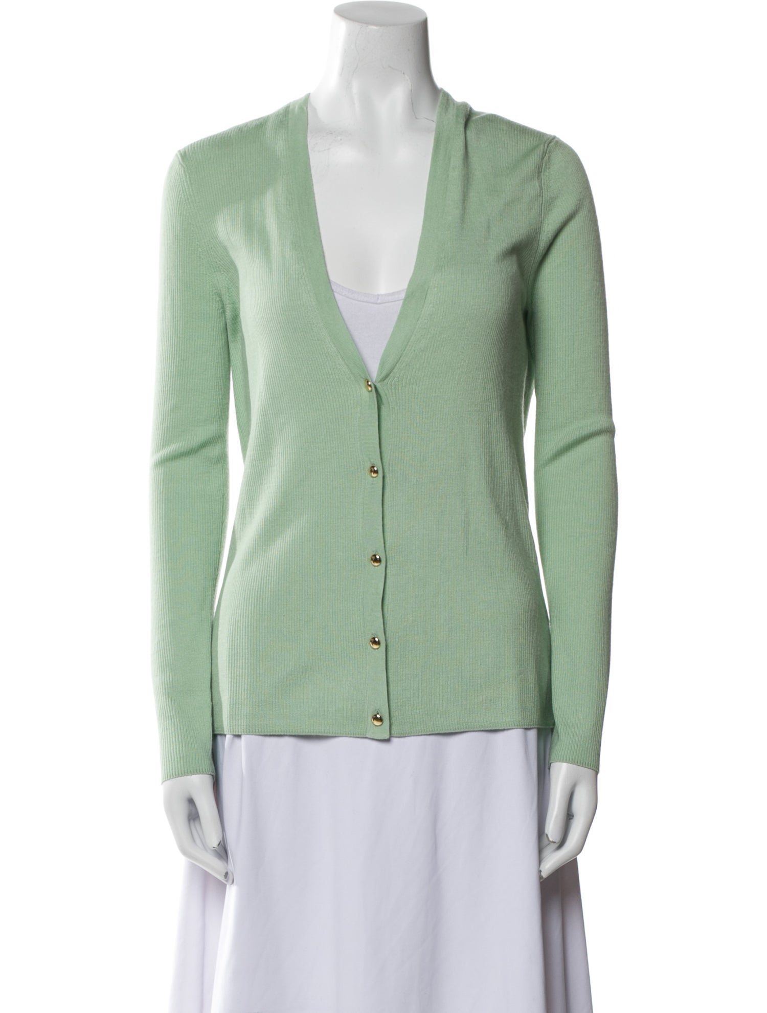 St. John Wool V-Neck Sweater w/ Tags