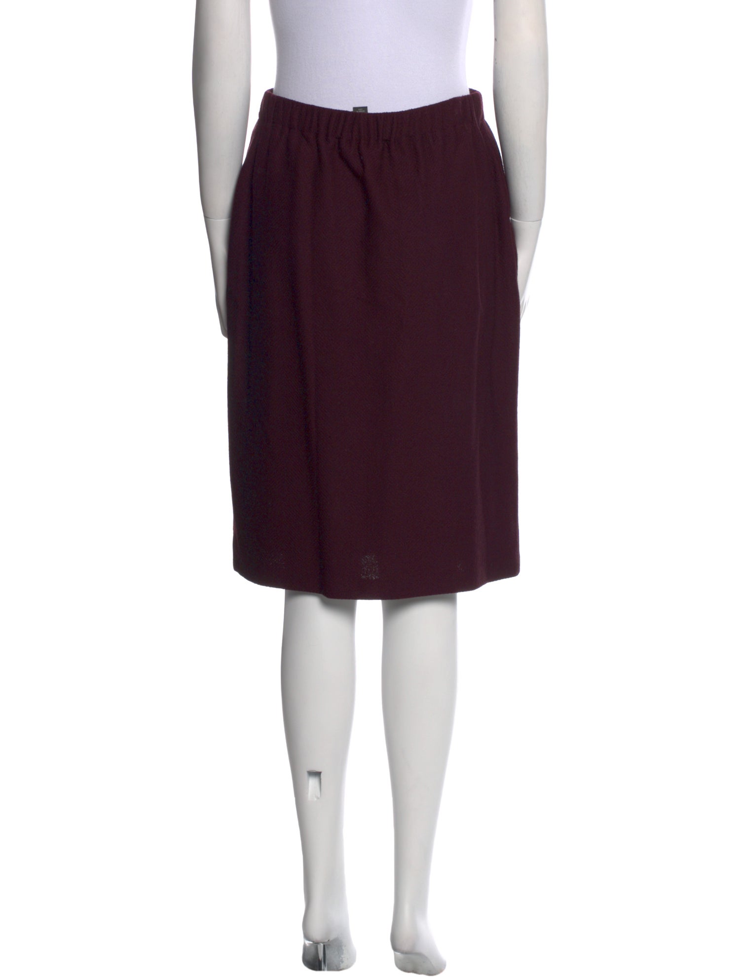 St. John Wool Knee-Length Skirt