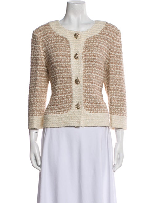 St. John Tweed Pattern Evening Jacket