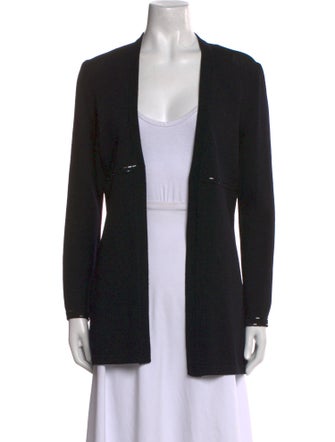 St. John Wool Open Front Sweater