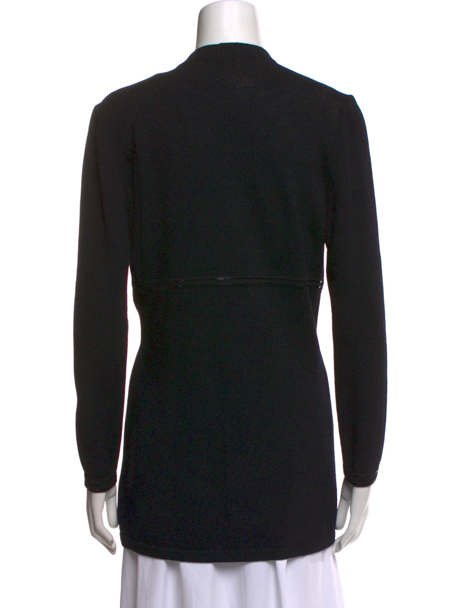 St. John Wool Open Front Sweater