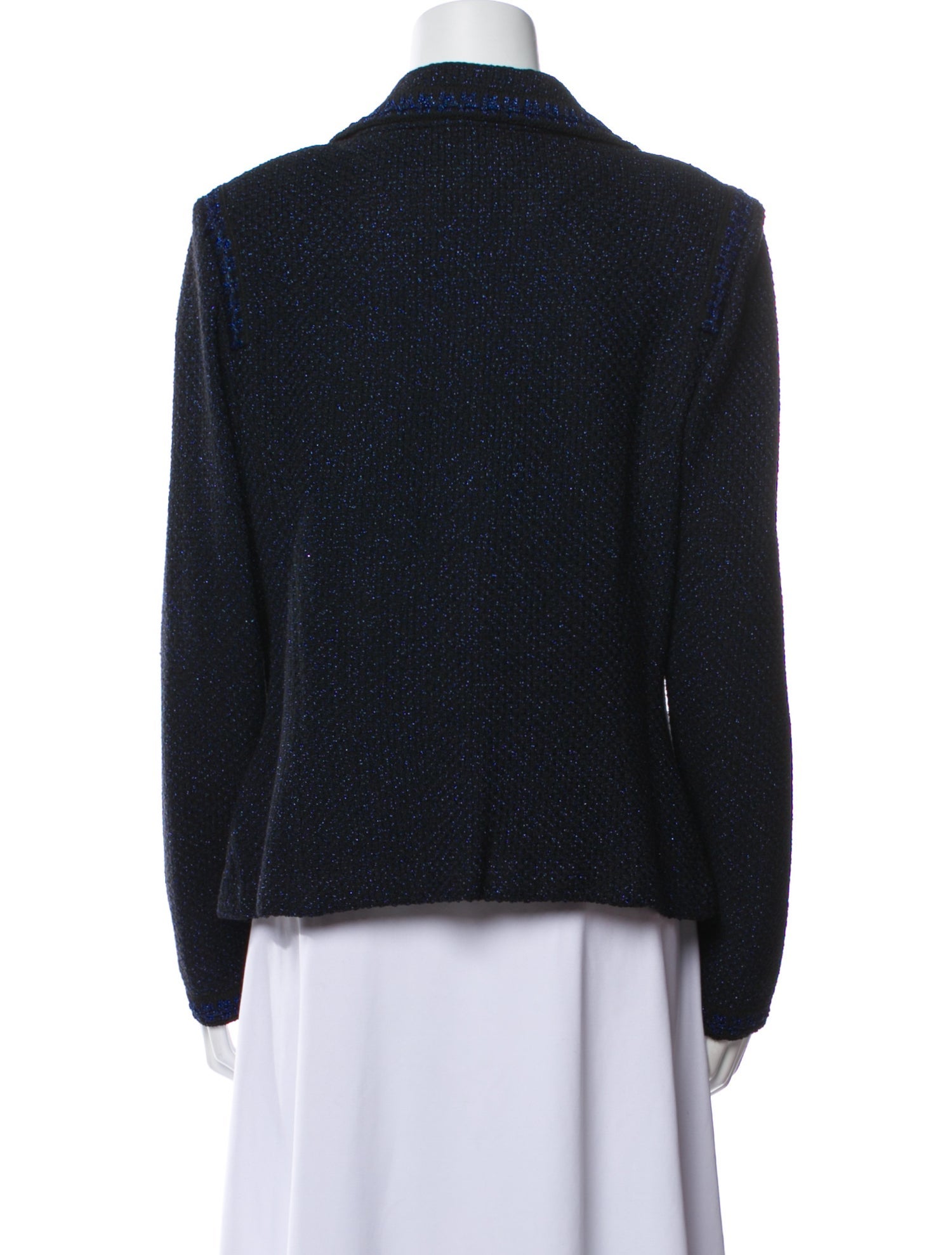 St. John Wool Tweed Pattern Blazer