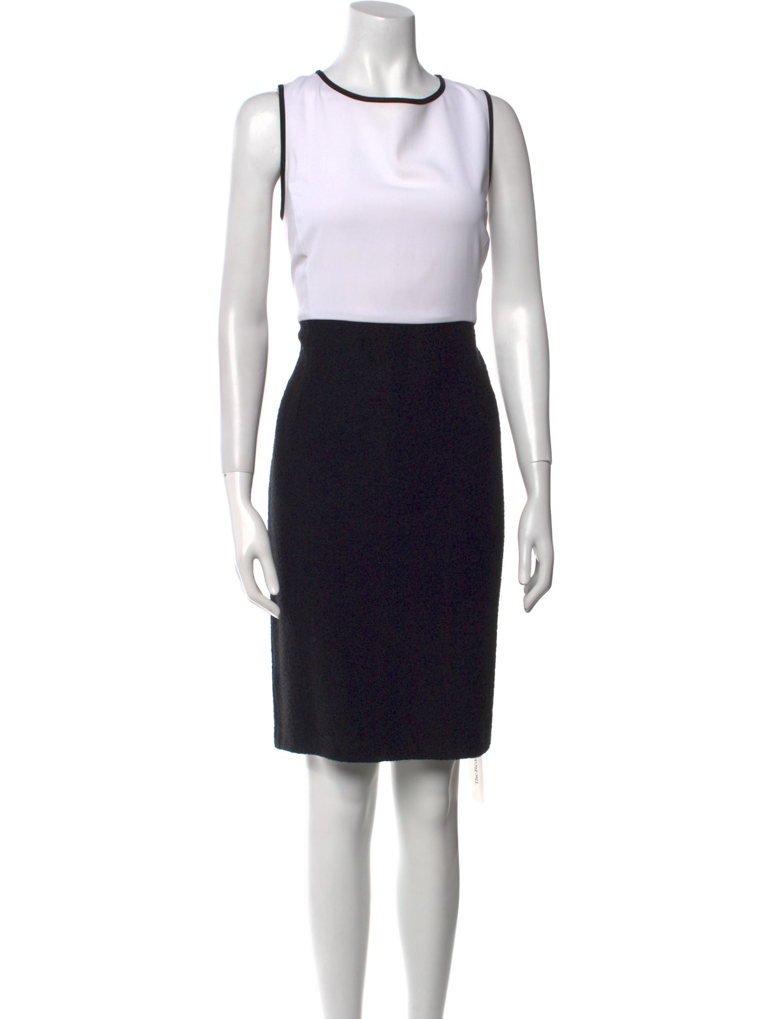 St. John Colorblock Pattern Knee-Length Dress