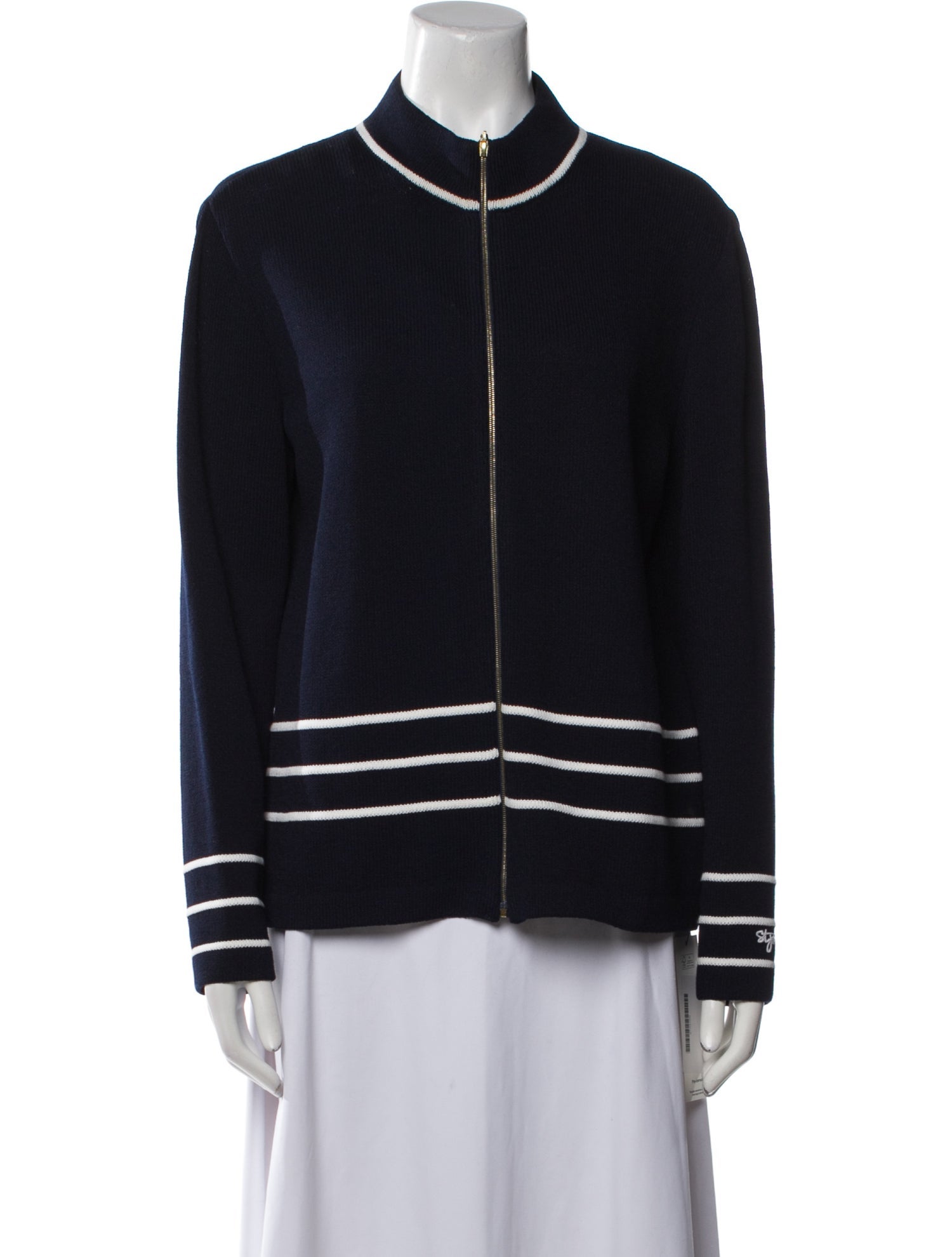 St. John Striped Bomber Jacket