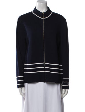 St. John Striped Bomber Jacket