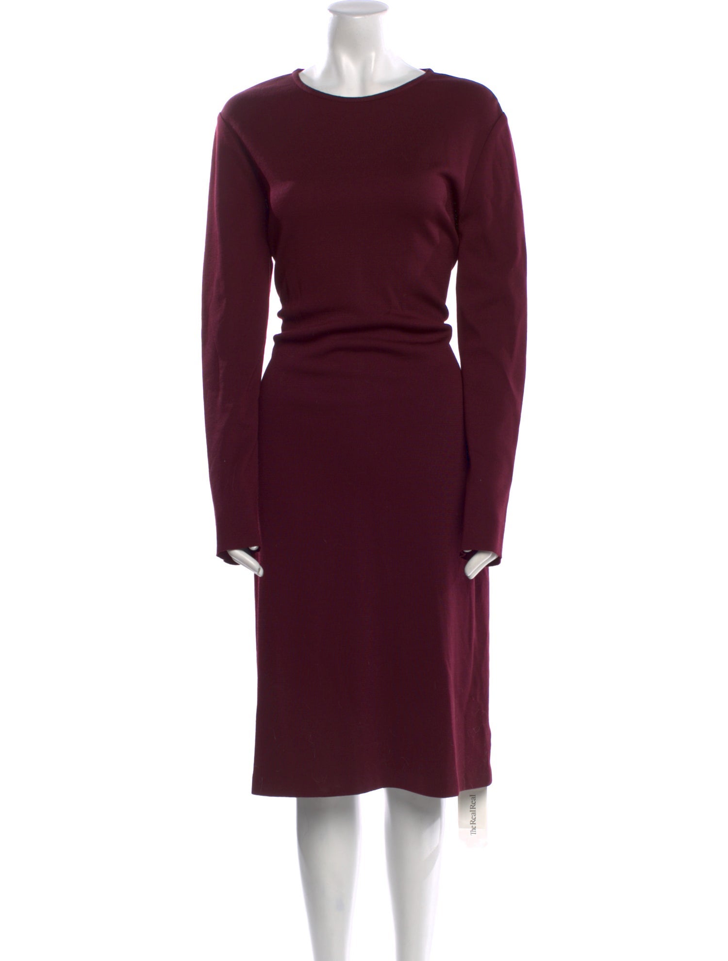 St. John Bateau Neckline Midi Length Dress