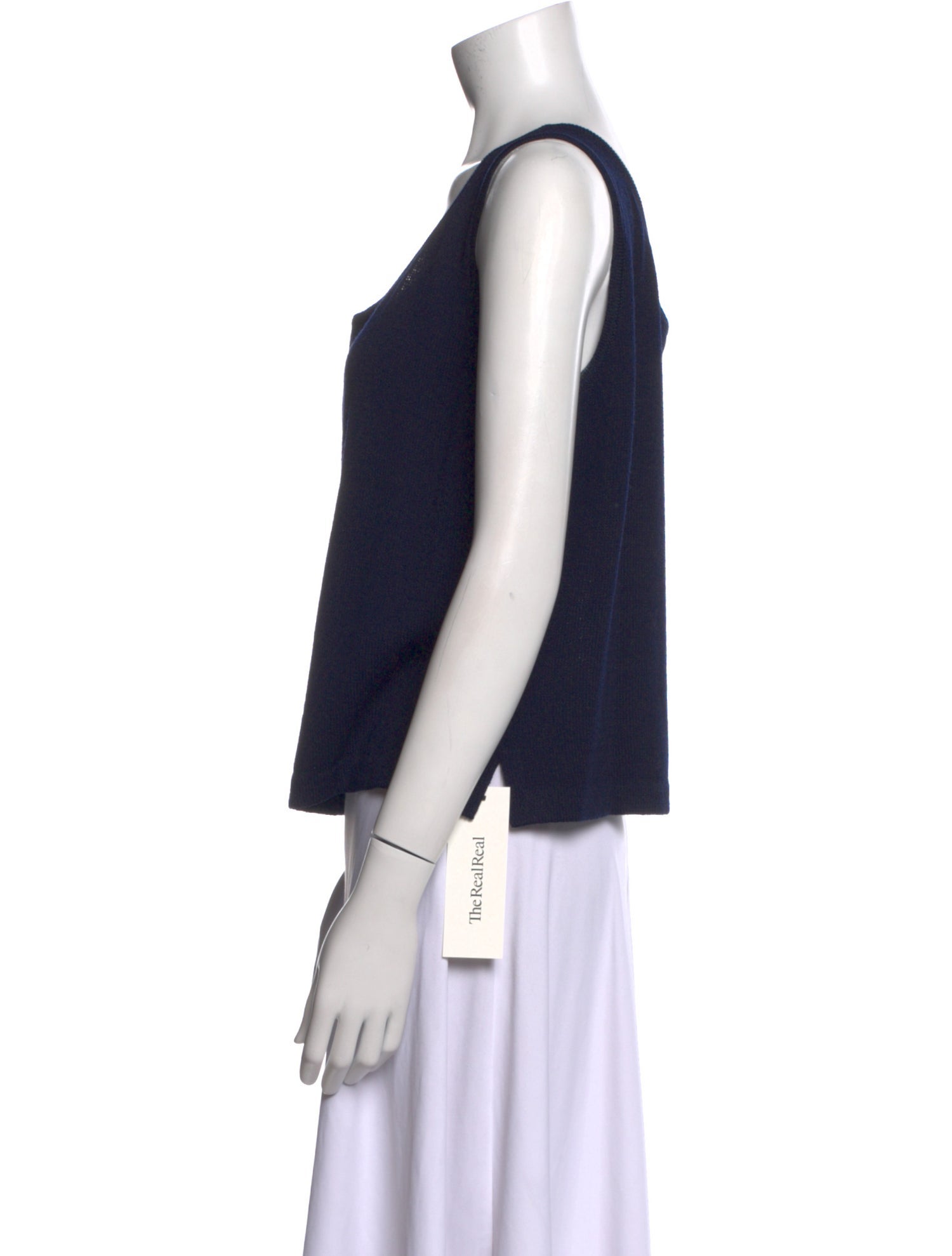 St. John Wool Scoop Neck Top
