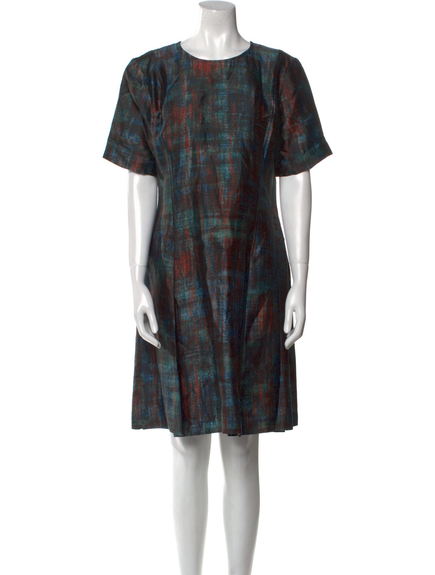 St. John Silk Knee-Length Dress