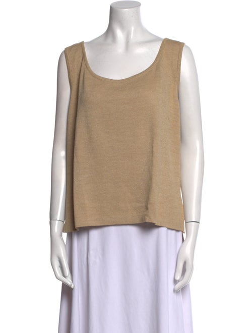 St. John Wool Scoop Neck Top