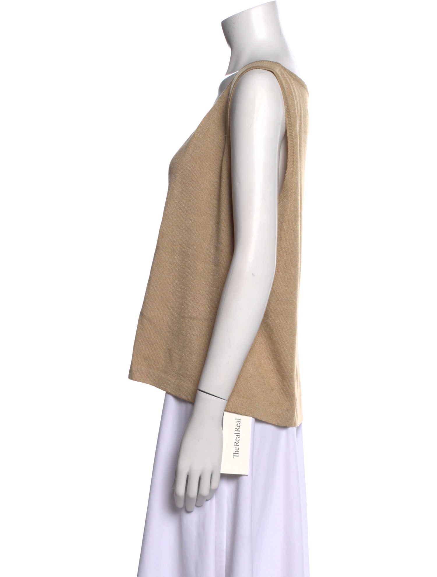 St. John Wool Scoop Neck Top