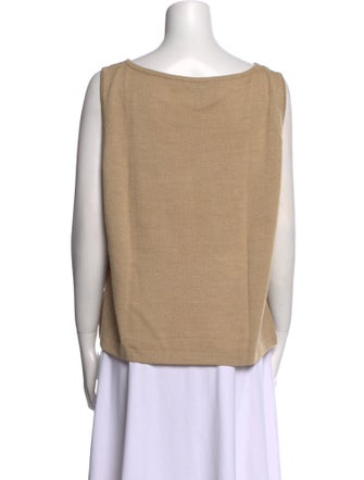 St. John Wool Scoop Neck Top