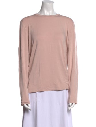 St. John Scoop Neck Long Sleeve Top