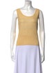 St. John Scoop Neck Sleeveless Top