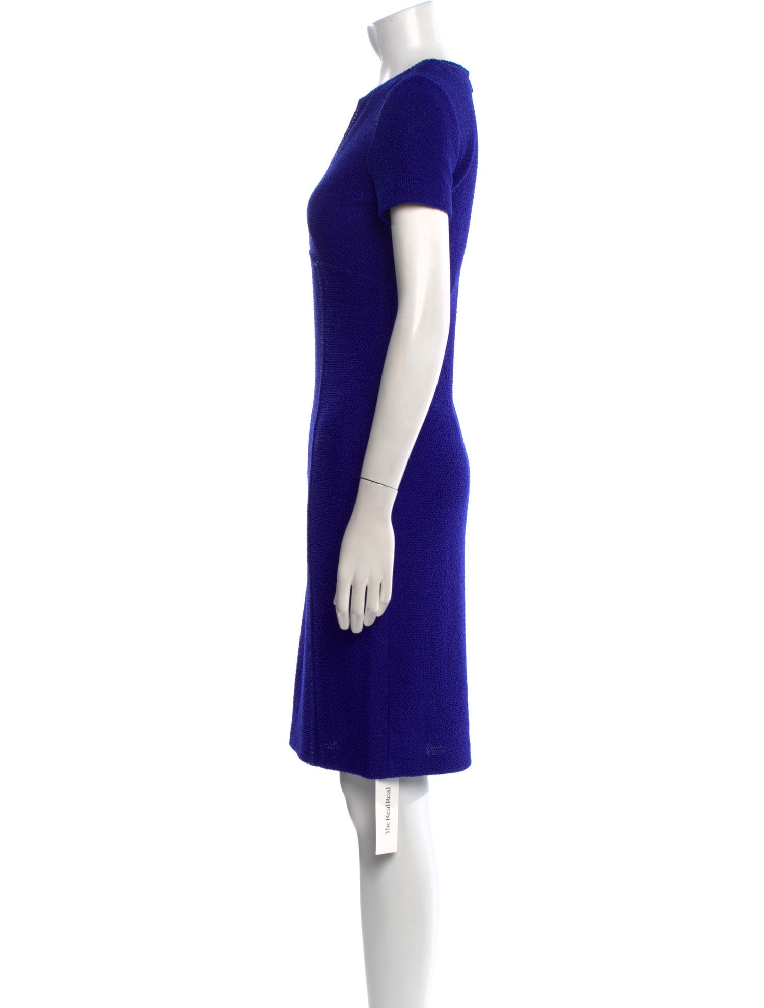 St. John Square Neckline Knee-Length Dress
