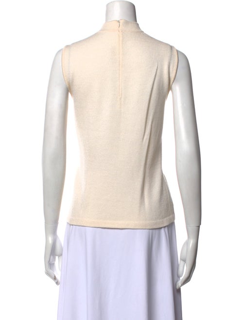 St. John Wool Mock Neck Top