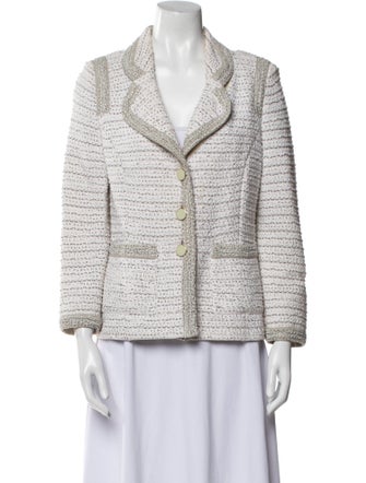 St. John Tweed Pattern Blazer