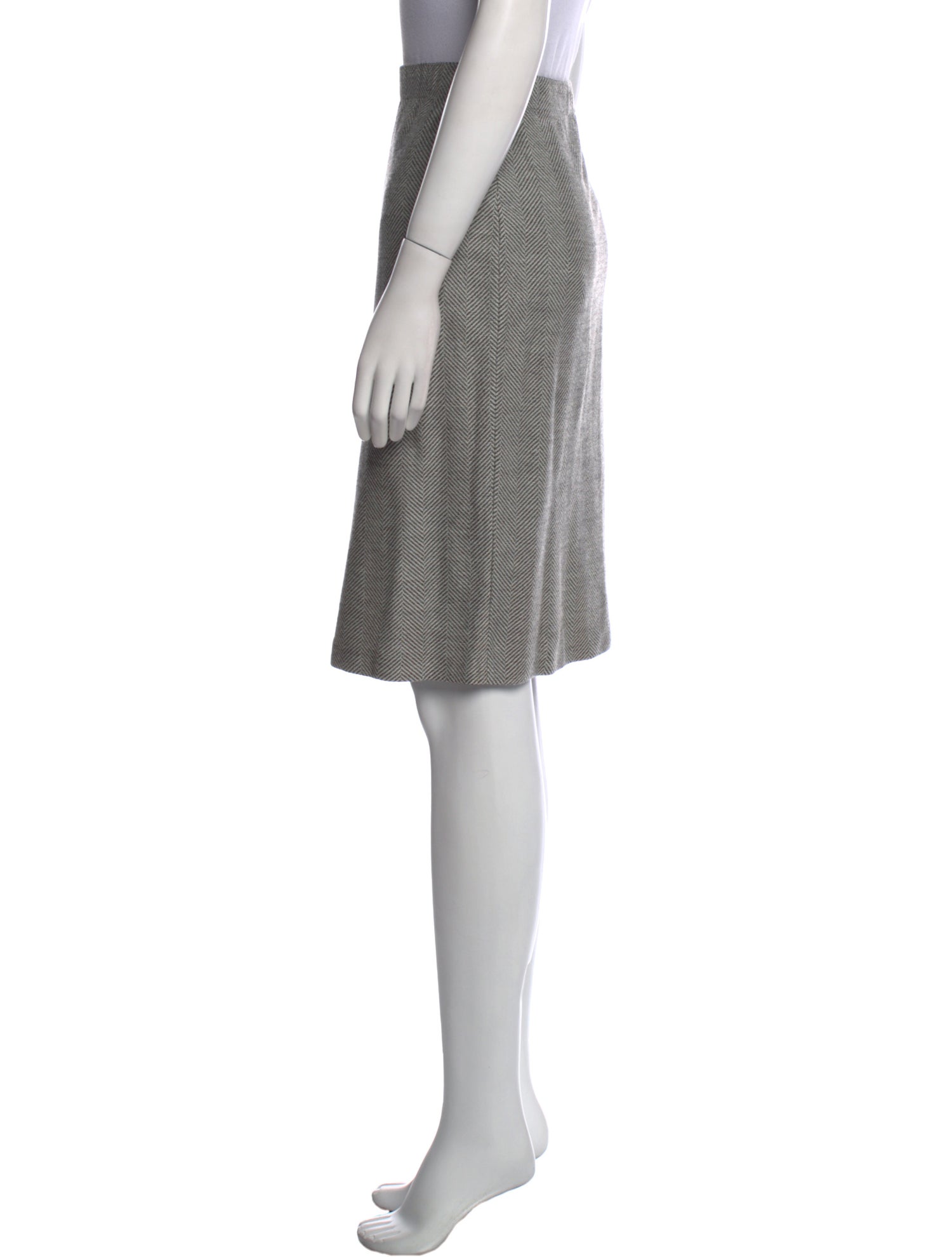 St. John Glitter Accents Knee-Length Skirt