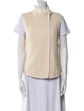 St. John Wool Mock Neck Sweater