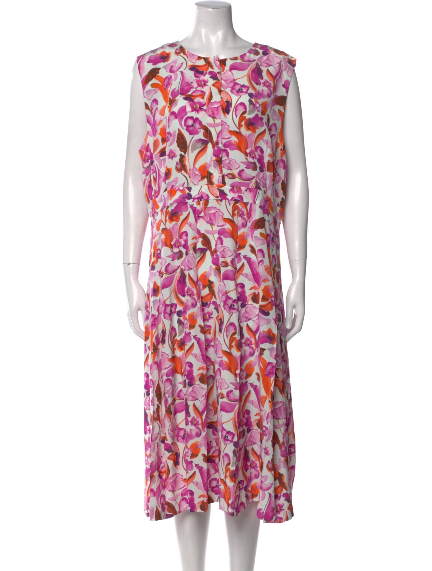 St. John Silk Midi Length Dress w/ Tags