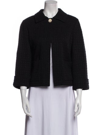 St. John Wool Tweed Pattern Jacket