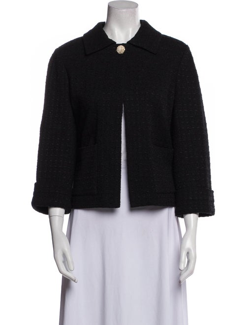 St. John Wool Tweed Pattern Jacket