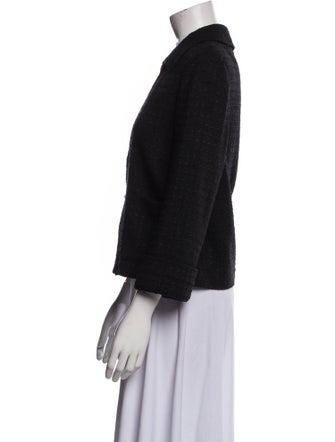 St. John Wool Tweed Pattern Jacket