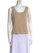 St. John Scoop Neck Sleeveless Top
