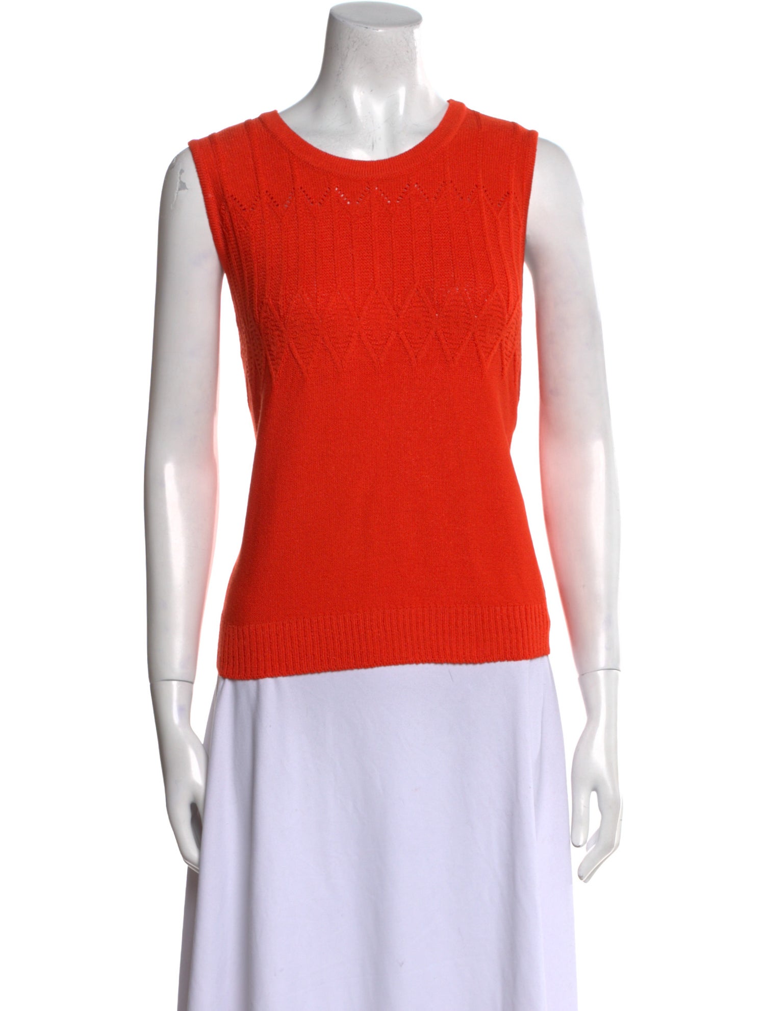 St. John Wool Scoop Neck Top