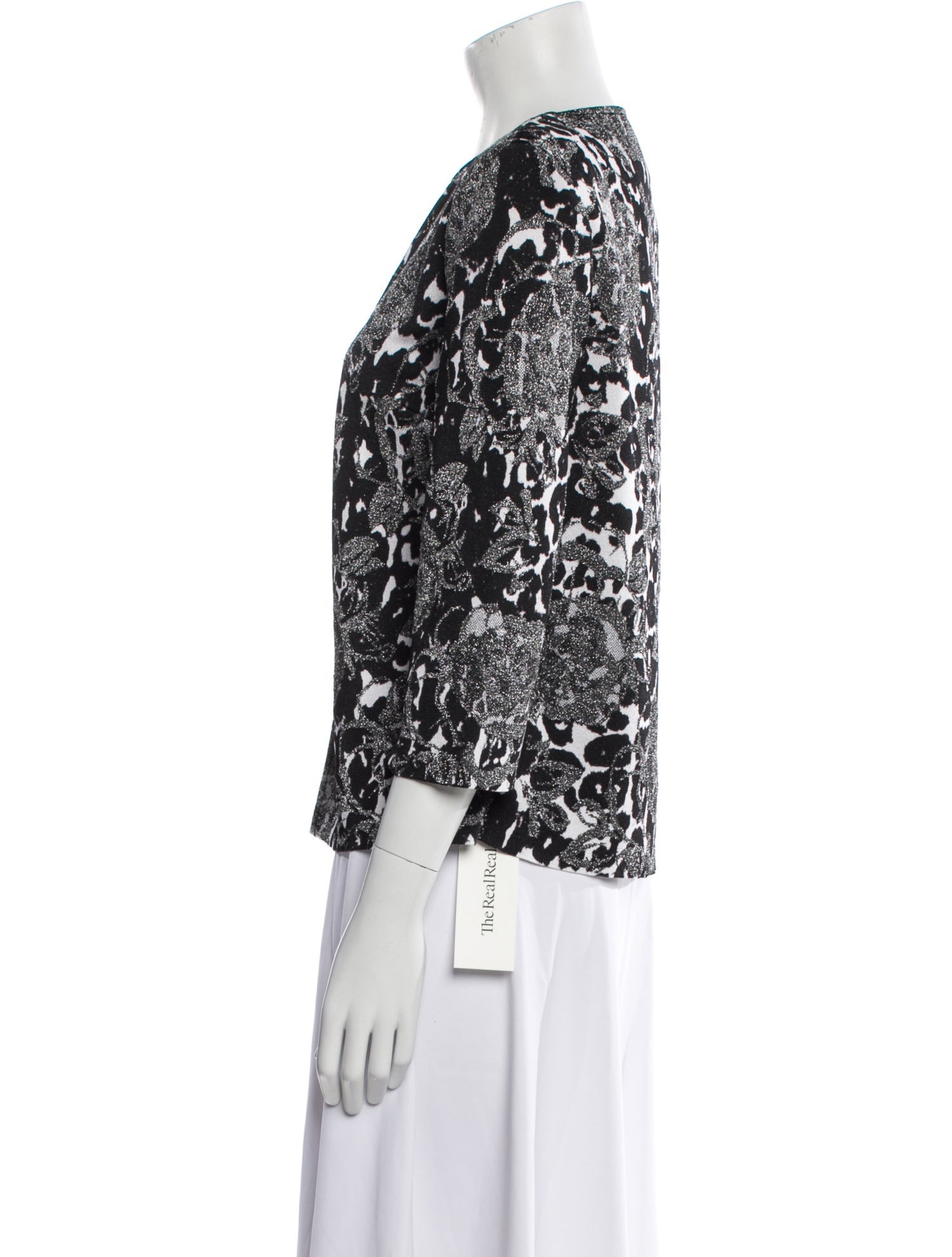 St. John Floral Print Evening Jacket