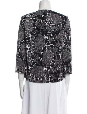 St. John Floral Print Evening Jacket