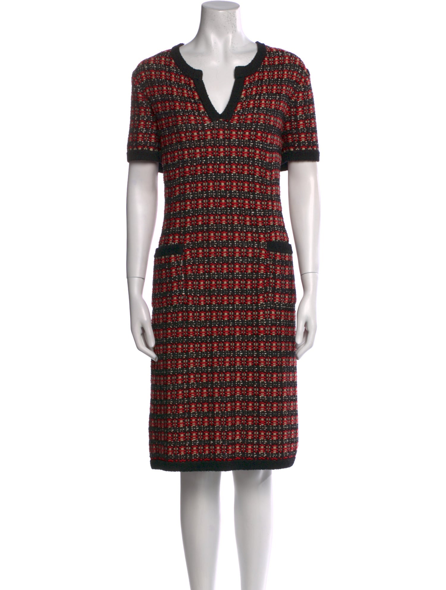 St. John Printed Knee-Length Dress