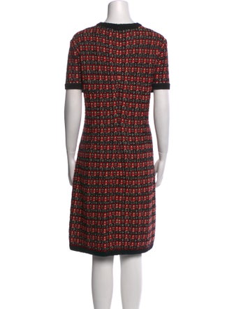 St. John Printed Knee-Length Dress