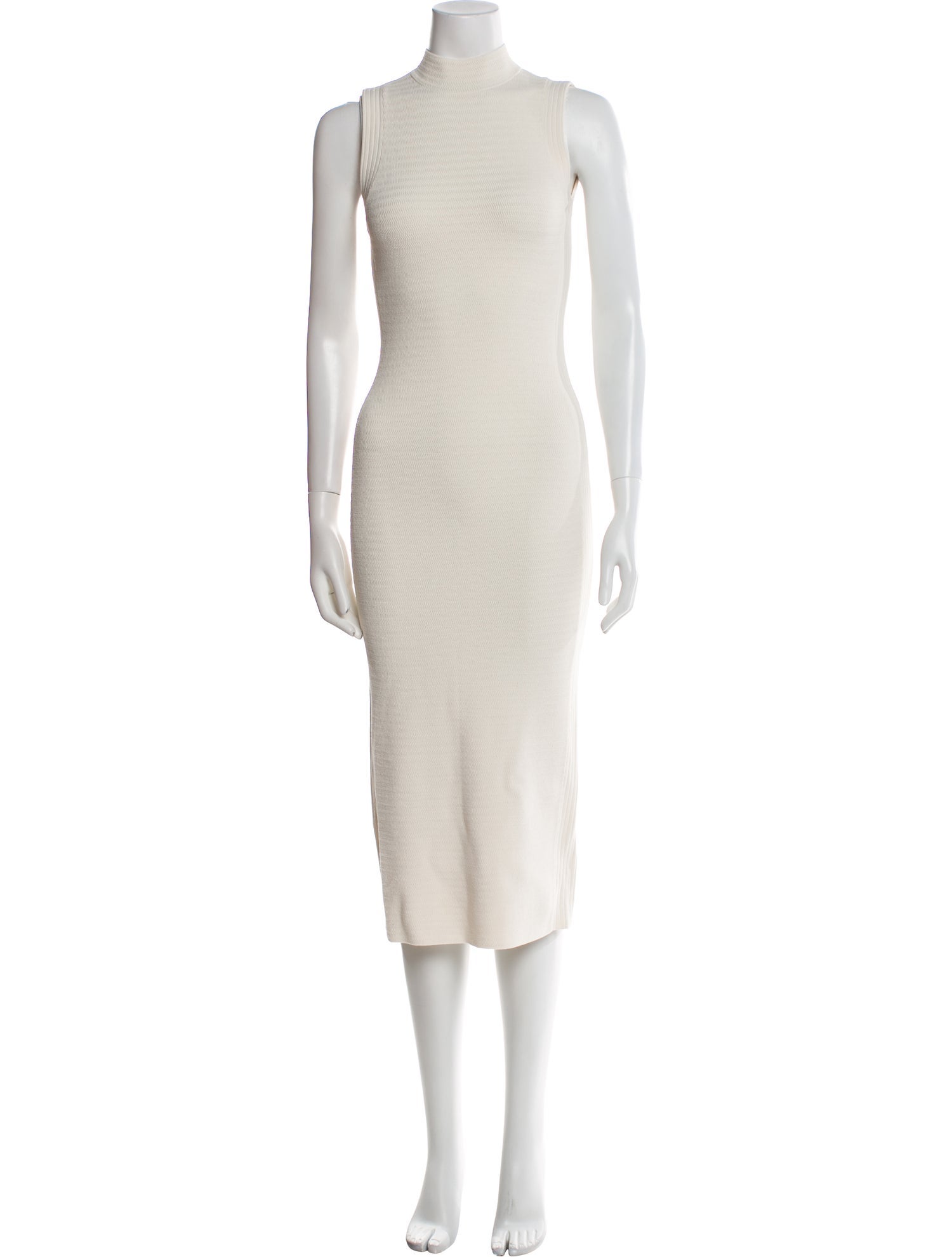 St. John Mock Neck Midi Length Dress w/ Tags