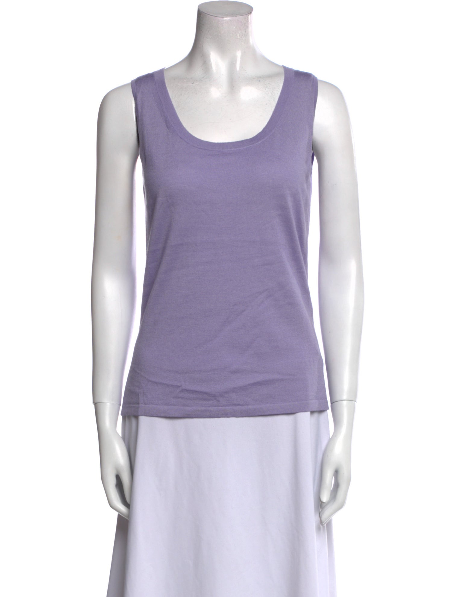 St. John Wool Scoop Neck Top
