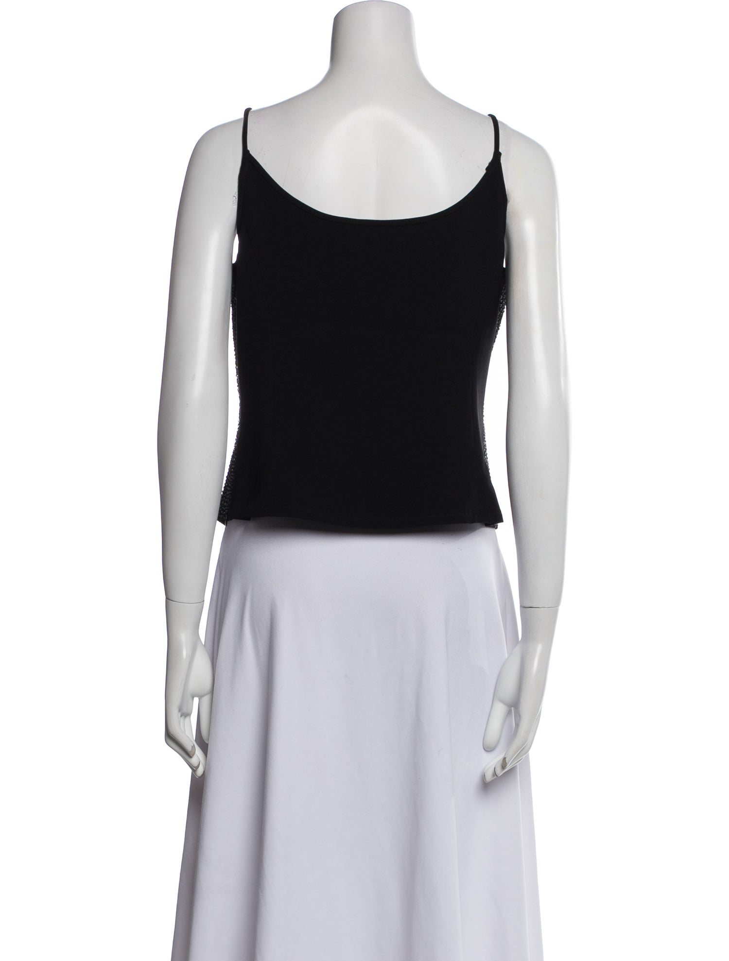 St. John Scoop Neck Sleeveless Top