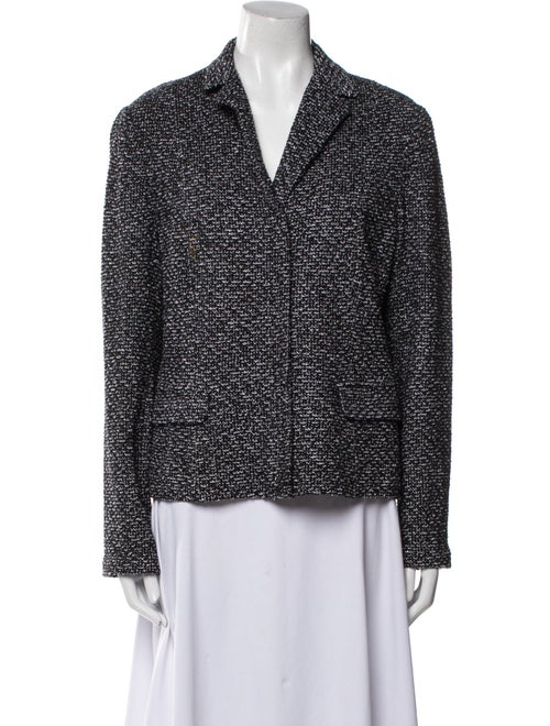 St. John Wool Tweed Pattern Blazer
