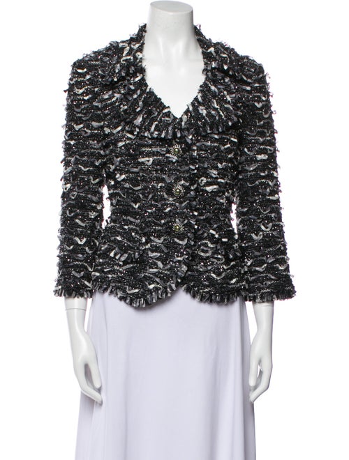 St. John Tweed Pattern Evening Jacket