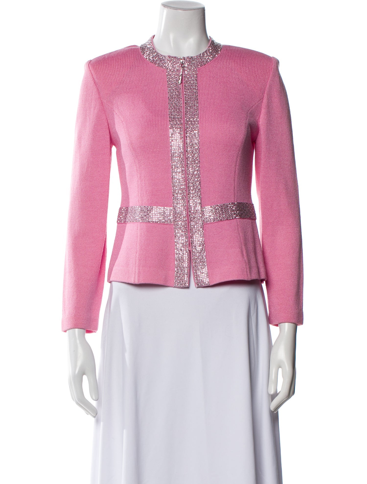 St. John Tweed Pattern Evening Jacket