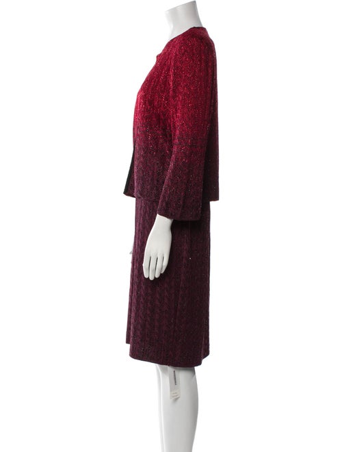 St. John Crystal Embellishments Dress Set