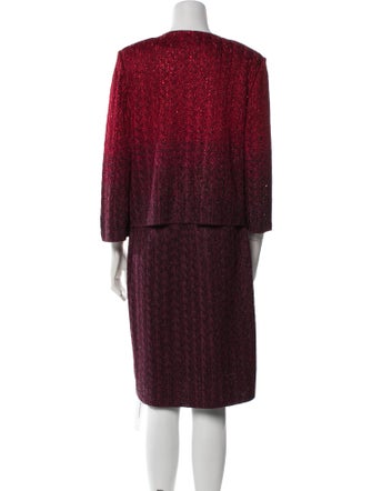 St. John Crystal Embellishments Dress Set