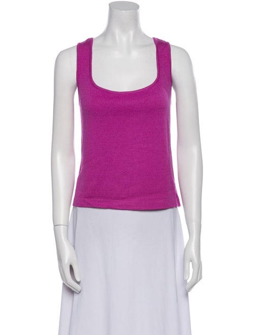 St. John Wool Scoop Neck Top