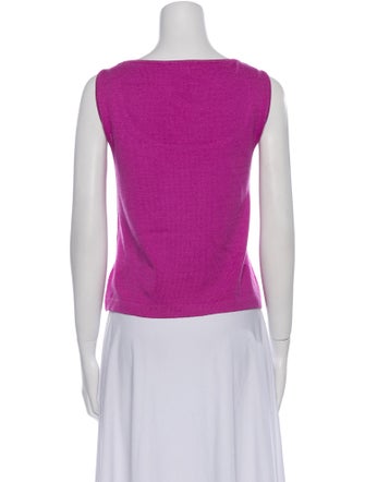 St. John Wool Scoop Neck Top