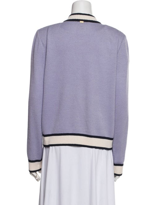 St. John Wool Colorblock Pattern Evening Jacket