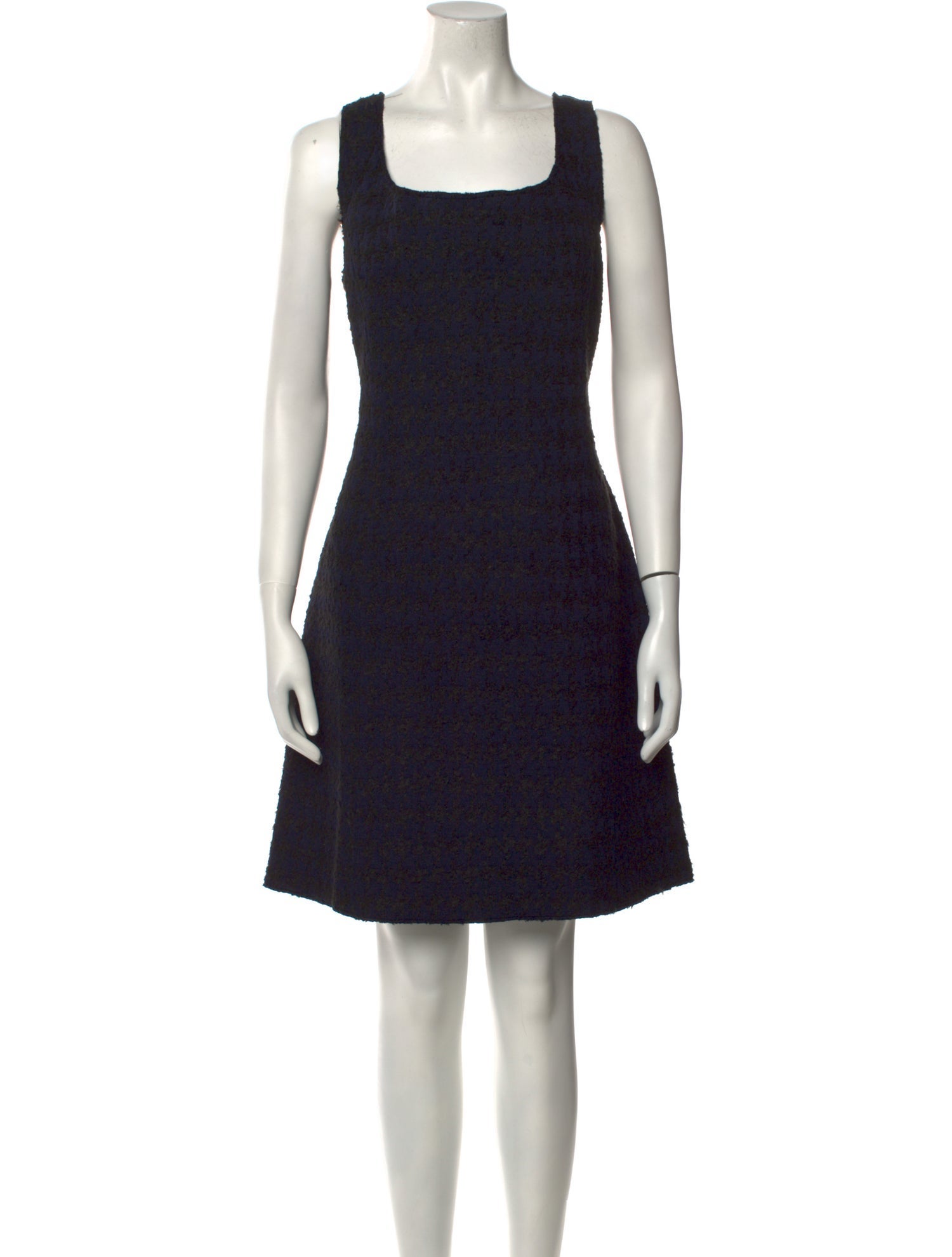 St. John Square Neckline Knee-Length Dress
