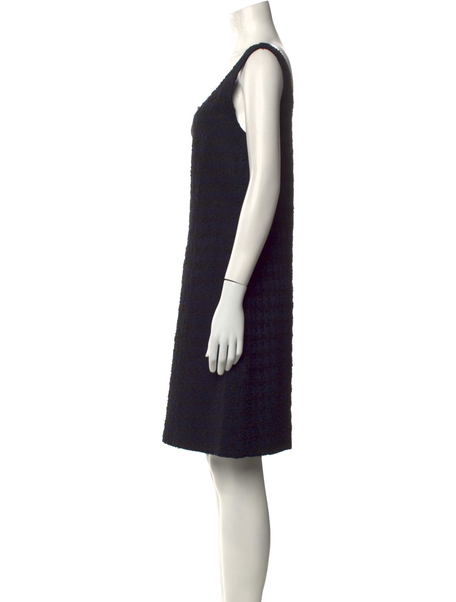 St. John Square Neckline Knee-Length Dress