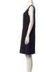 St. John Square Neckline Knee-Length Dress