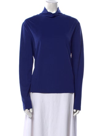 St. John Mock Neck Long Sleeve Sweatshirt