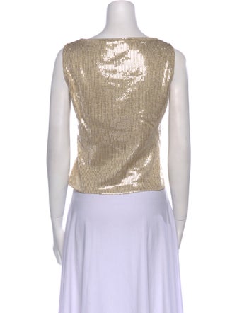 St. John Wool Scoop Neck Crop Top